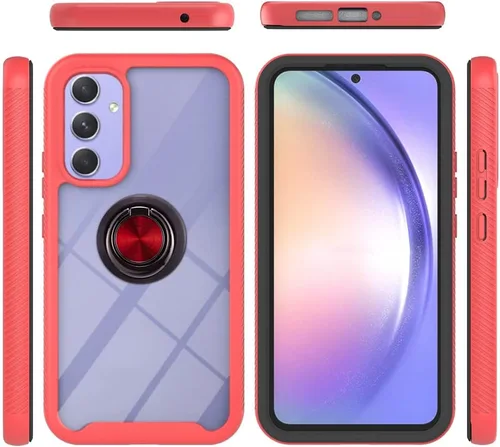 Vista 51 de Funda compatible con Xiaomi Poco X3 NFC, compatible con Xiaomi Poco X3 Pro/Poco X3 Ring Stand 3 en 1, color negro