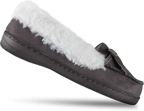 Vista 6 de Jessica Simpson Mocasín de microgamuza para interiores y exteriores para niña