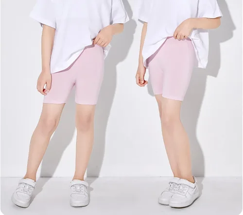 Vista 4 de CHUNG Pantalones cortos de baile para niñas pequeñas y grandes, para usar debajo del vestido, falda, uniforme escolar, 4 unidades, 2-9 años