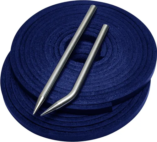 Vista 19 de Softball Baseball Glove Lace, Mitt Lace Repair Kit Includes 2 Leather Laces and Lacing Needle for Catcher's Glove