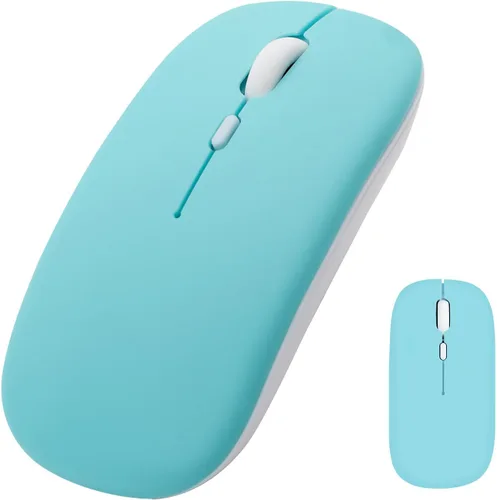 Vista 12 de Ratón inalámbrico Bluetooth para iPad/MacBook Pro/Air/laptop/pc Ratón silencioso recargable portátil delgado para Surface Pro/Lenovo/Samsung Tablet