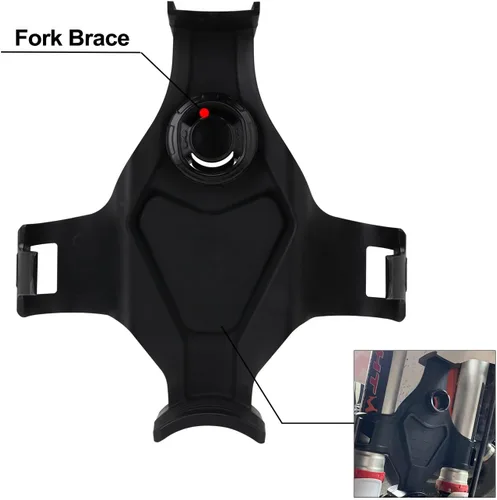 Vista 2 de Protector de Horquilla para Bicicleta de Tierra, Protector de Horquilla Delantera de Motocicleta, Soporte de Refuerzo Protector de Guardas