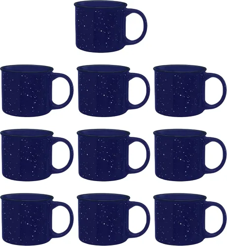 Vista 21 de DISCOUNT PROMOS Tazas de Café de Cerámica Personalizadas para Fogata de 13 oz. Juego de 100, Paquete Personalizado a Granel - Perfecto para Té
