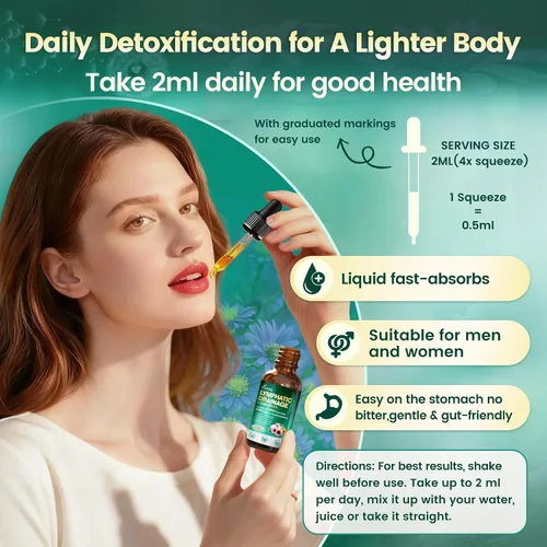 Vista 7 de Gotas de drenaje linfático 21 en 1 para liposomal, 6000 mg Suplemento de apoyo del sistema inmunológico y linfático para mujeres y hombres