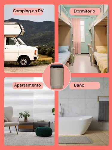 Vista 8 de F.W.WOOLWORTHS - Lavadora completamente automática de 17.7 libras con secadora giratoria - 10 programas de lavado, 8 niveles de agua, pantalla LED
