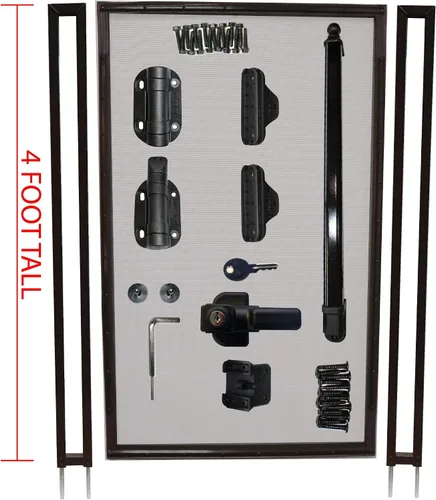 Vista 8 de Verja para piletas de cierre automático de Life Saver Pool Fence, Puerta, Negro