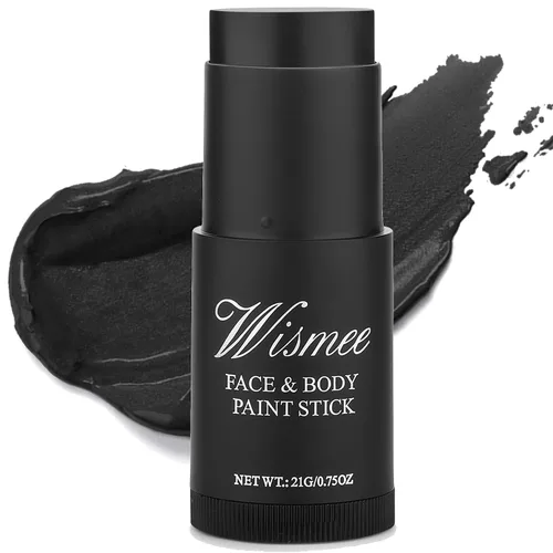 Vista 16 de Palo de pintura facial blanca de payaso, cobertura completa, maquillaje de cuerpo blanco para Halloween, cosplay, bromista, zombi, vampiro