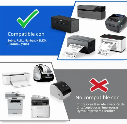 Vista 3 de Etiquetas térmicas de código de barras/SKU de 2 "x 1", 12 rollos