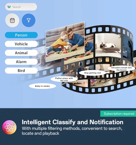 Vista 5 de Gyliziex Cámara de seguridad para interiores, 2 paquetes, 2K 5G WiFi para bebé/mascota/perro/niñera para seguridad del hogar, cámaras de seguridad