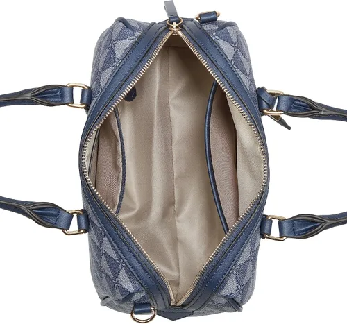 Vista 4 de Nine West Bolso Tristian Bowler, logotipo azul marino, azul marino logo