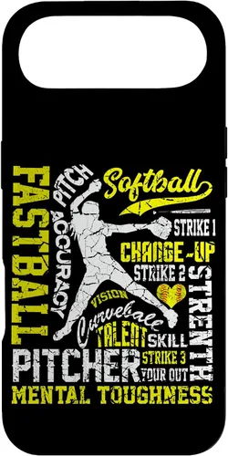 Vista 27 de Distressed Look Softball Pitcher Best Traits for Teen Girls Case for iPhone 17