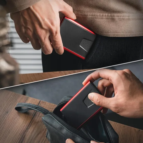 Vista 18 de VULKIT Cartera delgada minimalista para tarjetas VC500 VC500C, Rosado, Minimalista