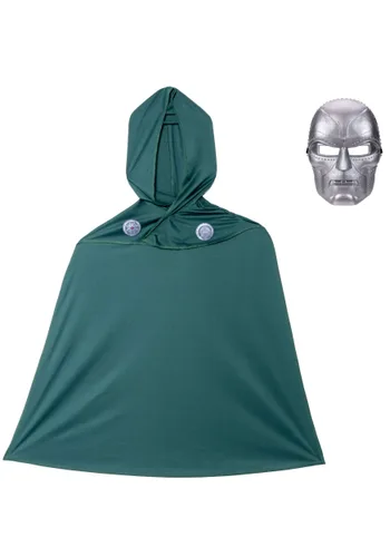 Vista 6 de Kit de Accesorios Capa con Capucha y Máscara de Doctor Doom para Niños Marvel Multicolor