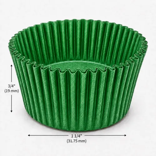 Vista 5 de #5 - Tazas de papel verde para dulces, paquete de 200 suministros para hacer dulces