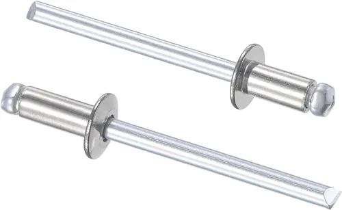 Vista 7 de uxcell Remaches ciegos 304 Acero Inoxidable 0.126 in Diámetro 0.197 in Longitud de Agarre Plata 100pcs
