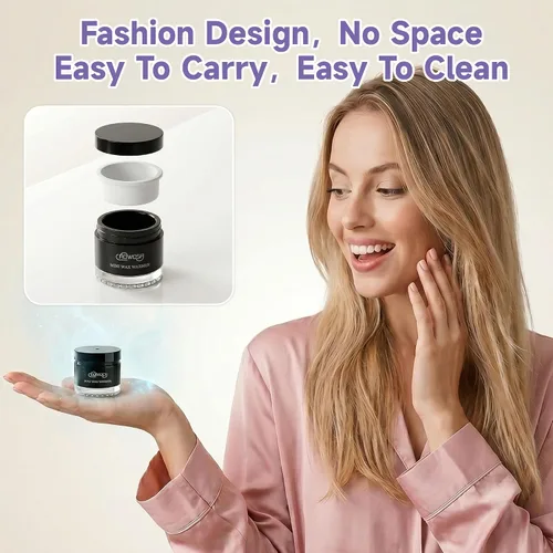Vista 7 de Calentador de cera de nariz para hombre, mini calentador de cera para eliminación de vello de nariz, cejas, oído, derretidor de cera portátil USB