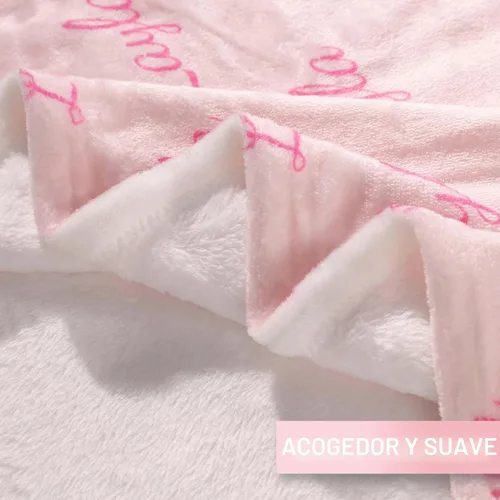 Vista 2 de DayOfShe Mantas personalizadas con nombre para niñas y niños, manta de baby shower, regalos personalizados con nombre para adolescentes, niñas