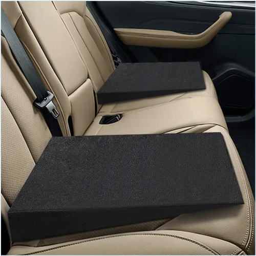 Vista 7 de Cojín de cuña para asiento de coche, cómodo cojín de espuma ergonómico con diseño en ángulo, almohadilla de asiento para coche, cojín de apoyo