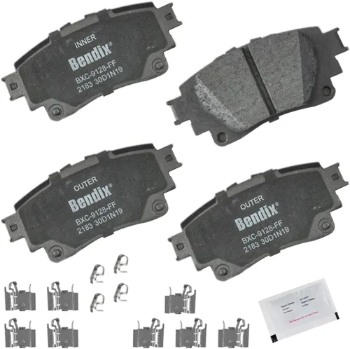 Vista 85 de Bendix Priority1 CFC154 - Juego de pastillas de freno de disco para Avanti II, Century, LeSabre, Regal, Riviera, chasis comercial, DeVille