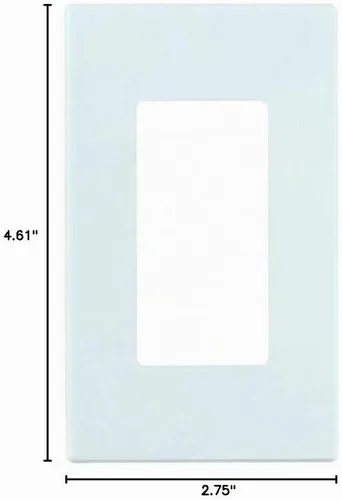 Vista 3 de Leviton 80301-SW Placa de pared blanca