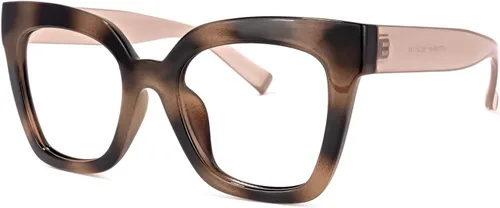 Vista 18 de Zeelool Gafas de luz azul para mujer de moda de tira cuadrada de moda gafas de computadora gafas antifatiga ocular Malcolm JGA000269-22B