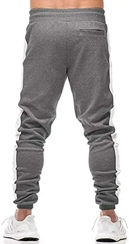 Vista 3 de FLYFIREFLY Pantalones deportivos de gimnasio para hombre culturismo entrenamiento correr pantalones deportivos ajustados
