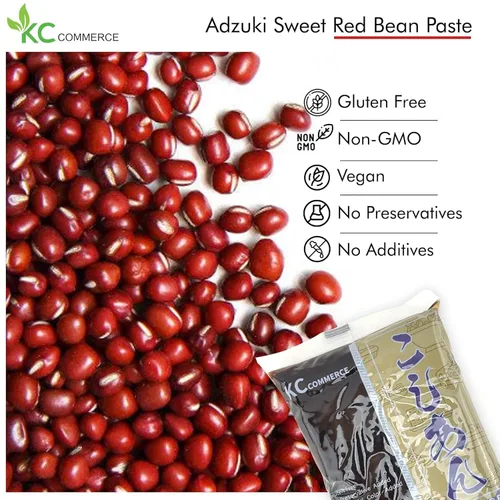 Vista 2 de KC Commerce Pasta de frijoles rojos de 14.11 onzas – Pasta de frijol azuki dulce (suave y gruesa) Vegana y sin gluten, sin conservante, sin MSG