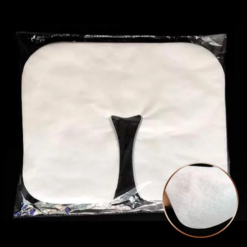 Vista 4 de 120 fundas desechables para cuna facial, toallas de papel suaves y sedosas, para masajes de silla y terapeuta de masaje (fundas para cuna facial)