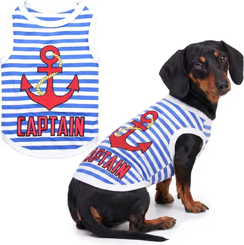 Vista 31 de Parisian Pet Camisa para perro – Camisas 100% algodón para perros pequeños – Chaleco negro sin mangas para cachorros – Ligero y transpirable Mejor