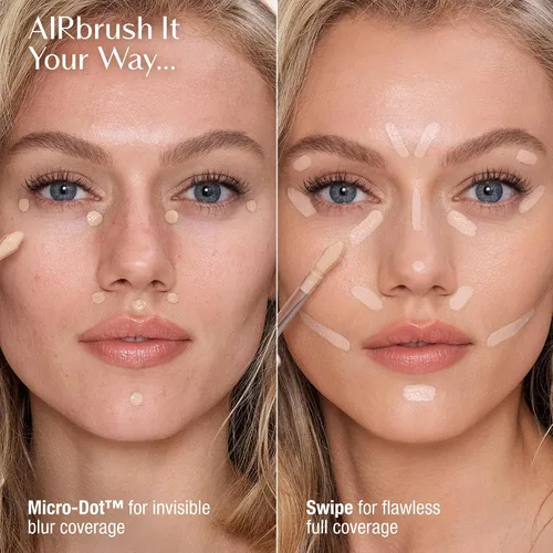 Vista 3 de Charlotte Tilbury AIRbrush Corrector de desenfoque impecable – Corrector para ojeras, manchas y más – Hidratante, cobertura completa con un acabado