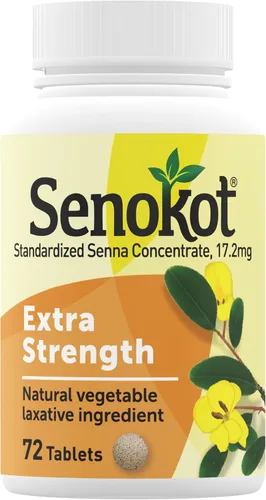 Vista 8 de Senokot Laxante vegetal natural extra fuerte para un alivio suave durante la noche estreñimiento ocasional, 36
