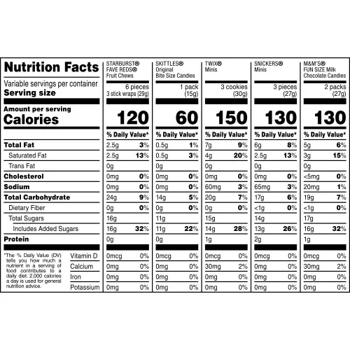 Vista 8 de Mars - Surtido de chocolates y caramelos de Halloween (M&M'S, Snickers, Twix, Starburst y Skittles) 350 unidades, bolsa de 122.6 oz