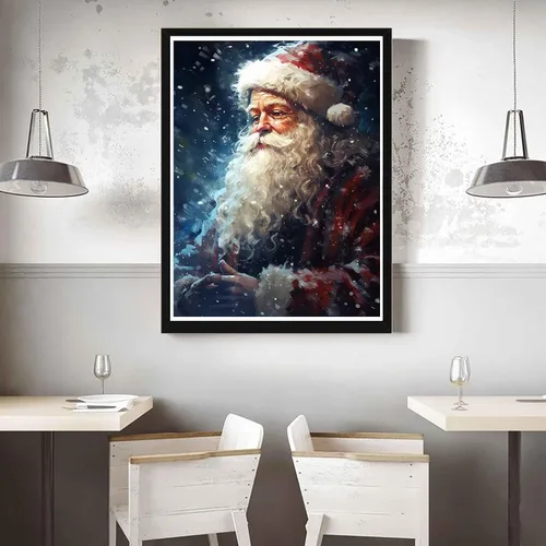 Vista 3 de VAIIEYO Kits de arte de diamantes para adultos, Papá Noel, kit de arte de diamantes 5D para principiantes, Navidad, pintura de bricolaje