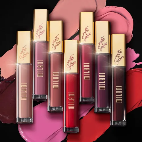 Vista 5 de Milani Amore Satin Matte Lip Crème - Plush (0.22 onzas líquidas) Brillo labial nutritivo libre de crueldad animal con un acabado mate suave