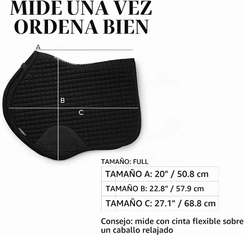 Vista 7 de Equestrian Stockholm Close Contact Horse Saddle Pad for Jumping Negro
