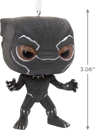 Vista 4 de Hallmark Marvel Black Panther Funko Pop! Adorno navideño