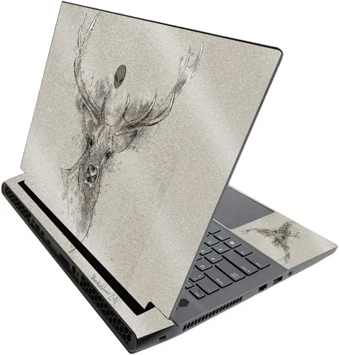 Vista 650 de MightySkins - Skin brillante con purpurina para Alienware M17 R3 (2020) y M17 R4 (2021) - Diversión de los años 90 Acabado duradero con purpurina