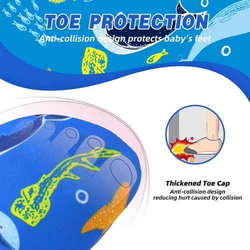 Vista 3 de Zapatos de agua para niños pequeños, antideslizantes, ligeros, atléticos, para playa, piscina, para niños y niñas