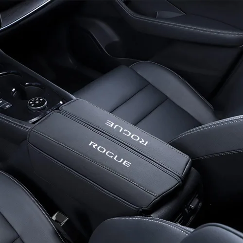 Vista 7 de XITER Protector de funda para reposabrazos de automóvil, 1 almohadilla de cuero para consola central para Nissan Rogue 2014-2020, 2017-2022 Rogue