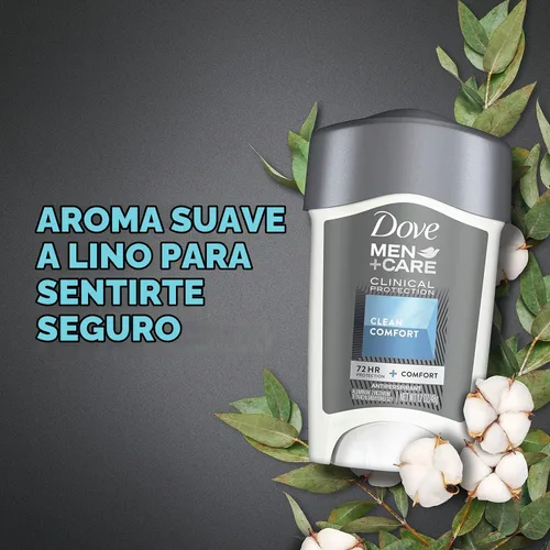Vista 9 de Dove Men + Care Clinical Protection Desodorante antitranspirante Solid Clean Comfort 1.70 oz (paquete de 8)