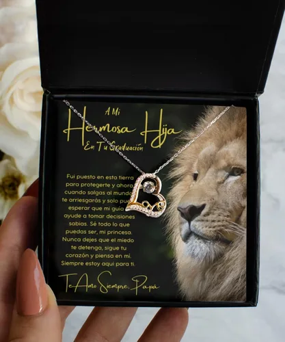 Vista 2 de Regalo de Graduación para Hija, regalo de graduación, hija, joyería hija de papá, joyas para Hija de Papá, Escuela Secundaria, Universidad