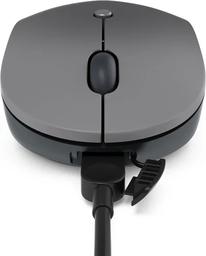 Vista 8 de Lenovo Go - Mouse inalámbrico USB-C Essential, receptor Nano USB-C de 2.4 GHz, DPI ajustable, batería recargable, ambidiestro, GY51C21210, gris