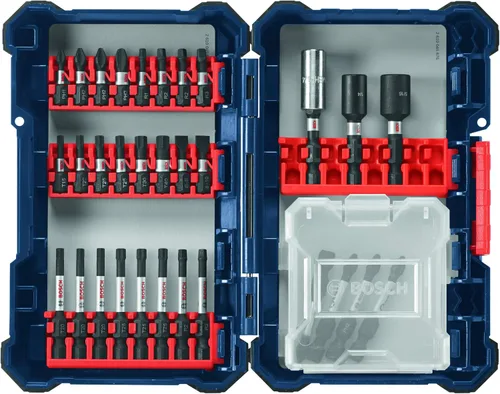 Vista 15 de Bosch DDMS20 Juego de sistema de caja personalizada con accionamiento de taladro resistente al impacto de 20 piezas