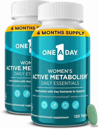 Vista 7 de One A Day Metabolismo activo diario esencial para mujeres, multivitamínico para mujeres, apoyo al metabolismo, vitaminas para mujeres con las 8