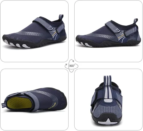 Vista 3 de YING LAN Zapatos de agua para hombres y mujeres, de secado rápido, antideslizantes, para la playa, natación, deportes acuáticos, buceo, vela, kayak