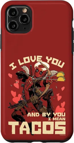 Vista 27 de Marvel Deadpool I Love You and by You I Mean Tacos - Carcasa para iPhone 17