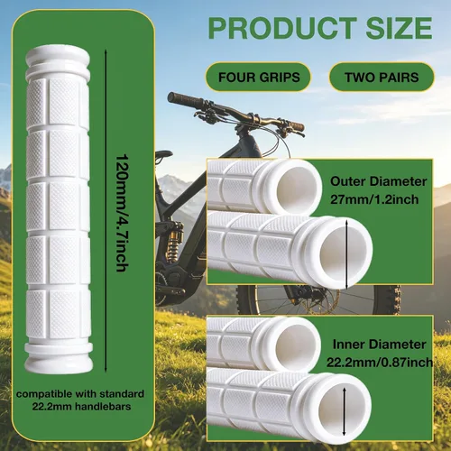 Vista 42 de 2 pares de empuñaduras para manillar de bicicleta para bicicletas