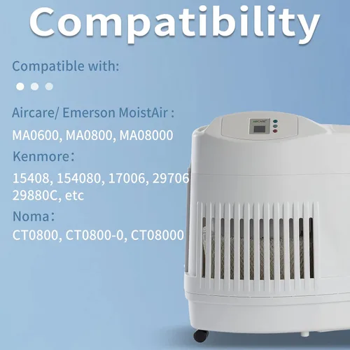 Vista 2 de Filtro humidificador MAF2 compatible con Aircare MA0800, MA0600, Kenmore 17006, 15408, Esscik Air MiostAIR MA0800, MA0600, 3 paquetes