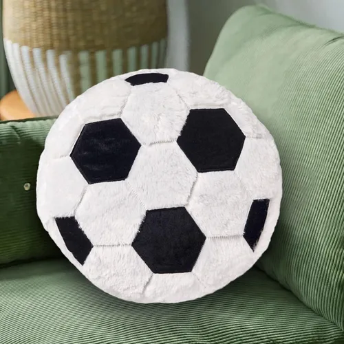 Vista 8 de Almohada de pelota de fútbol suave y esponjosa para niños y niñas