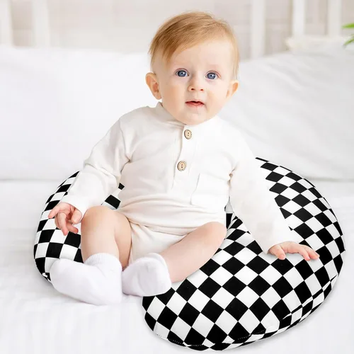 Vista 7 de DILIMI Funda de almohada de lactancia, funda elástica extraíble para almohadas de lactancia, funda ultra suave y cómoda para bebé niña y niño, negro